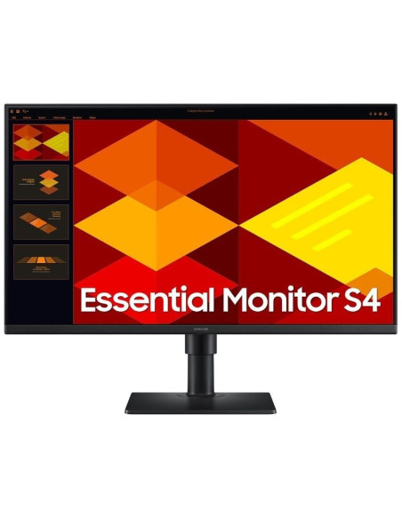 Monitor Profesional Samsung Essential Monitor S4 S27D406GAU/ 27"/ Full HD/ Multimedia/ Regulable en altura/ Negro