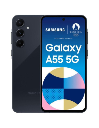 Smartphone Samsung Galaxy A55 8GB/ 128GB/ 6.6"/ 5G/ Negro Eclipse