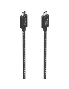 Cable USB 4.0 Tipo-C Aisens A156-0868/ USB Tipo-C Macho - USB Tipo-C Macho/ Hasta 240W/ 40Gbps/ 1.5m/ Gris