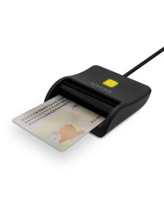 Aisens Lector de Tarjeta Inteligente DNI USB-C - Color Negro