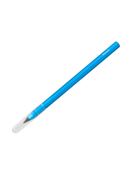 Lapiz de grafito infinito liderpapel aluminio hexagonal azul ultra resistente 1 punta de recambio