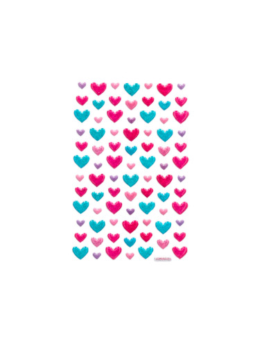 Pegatinas imaginovo corazones magic dreams con relieve 190x105 mm en blister