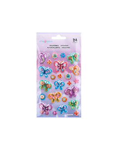 Pegatinas imaginovo mariposas magic dreams con relieve 190x105 mm en blister 2