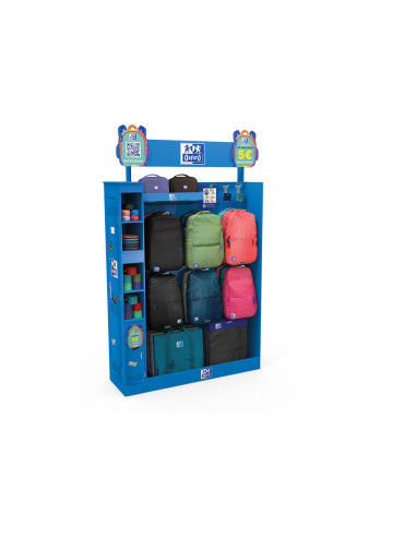Expositor de suelo oxford multiproductos young proof vacio 1730x400x1200 mm