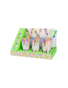 Rotulador apli fluorescente mini doble punta colores surtidos