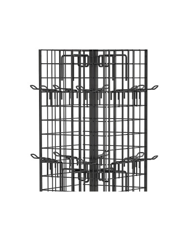 Pegatinas imaginovo expositor metalico giratorio con 40 ganchos ajustables surtido cerrado 630 uds 1874x532x532