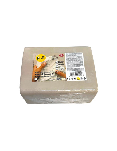 Pasta de modelar sio-2 plus color blanco natural paquete de 5 kg
