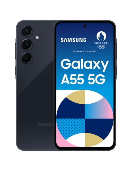 Smartphone Samsung Galaxy A55 8GB/ 256GB/ 6.6"/ 5G/ Negro Eclipse