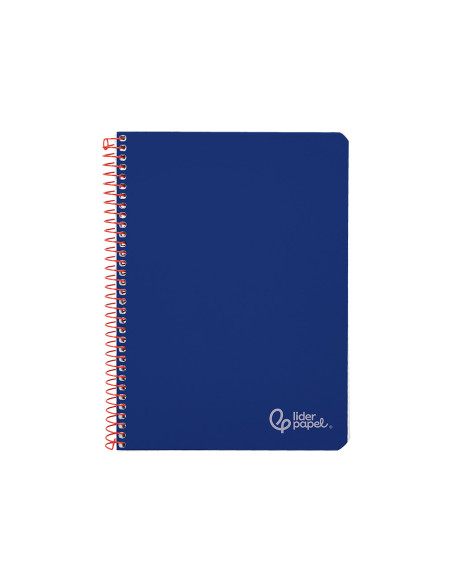 Cuaderno espiral liderpapel din a4 witty tapa dura 80h 90gr pauta 2,5mm con margen color azul oscuro
