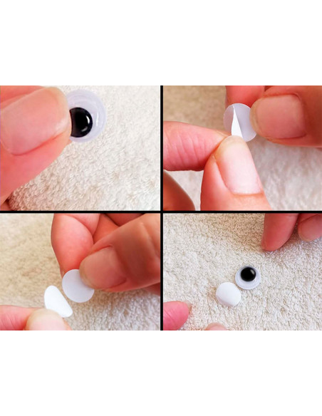 Ojo adhesivo liderpapel tamaños y colores surtidos 5 botes adaptables con 578 unidades