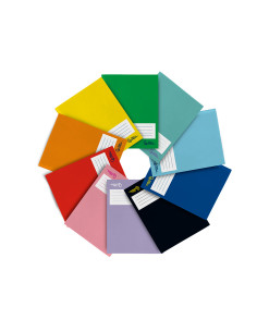 Libreta liderpapel smart a5 plus 32 hojas 75g/m2 cuadro 3mm con margen colores surtidos 2