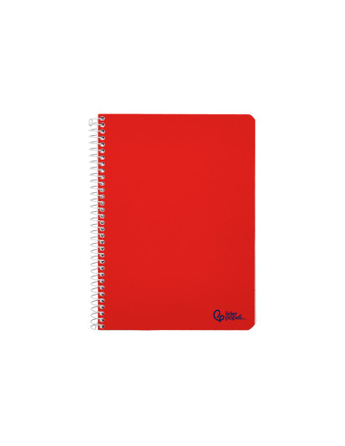 Cuaderno espiral liderpapel a4 micro smart tapa blanda 80h 75gr horizontal 7mm doble margen 4 taladros colores