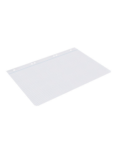 Recambio liderpapel din a4 100 hojas 75 gr cuadro 4 mm con margen 16 taladros