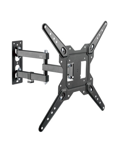 Ewent Soporte de Pared para TV de 23" hasta 55"- Movimiento Completo- 3 Pivotes- VESA Maximo 400x400 Color Negro