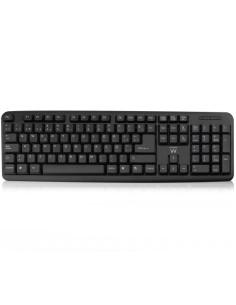 Ewent Teclado con Cable - Diseño Slim - Cable USB-A de 1.35m - Color Negro