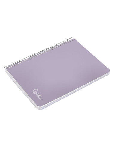 Cuaderno espiral liderpapel din a4 witty tapa dura 80h 90gr cuadro 4mm con margen color violeta