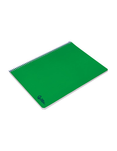 Cuaderno espiral liderpapel din a4 smart tapa blanda 80h 75gr rayado horizontal con margen color verde