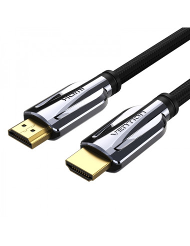 Vention Cable HDMI 2.1 Macho a Macho - 1.5m - Chapado Oro - Color Negro