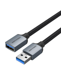 Vention Cable USB-A 3.0 Macho a USB 3.0 Hembra - 3m - Trenzado - Color Gris