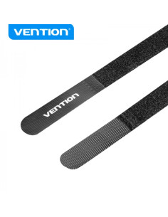 Vention Tira Organizadora de Cables - 12cm - Color Negro