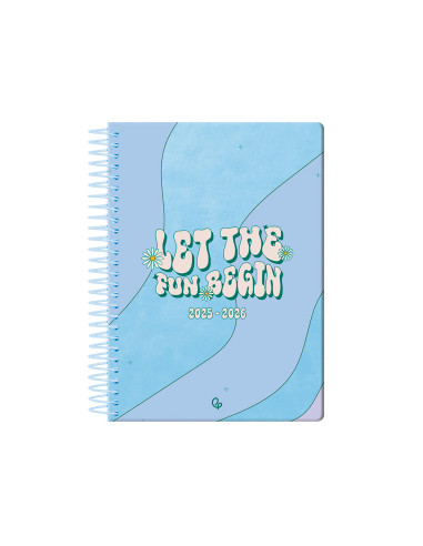Agenda escolar liderpapel 25-26 espiral zante dia pagina a6 bilingüe papel fsc 80 gr