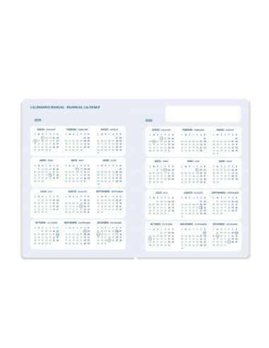 Agenda escolar liderpapel 25-26 espiral basic rojo dia pagina a5 bilingüe papel fsc 70 gr fsc 70 gr