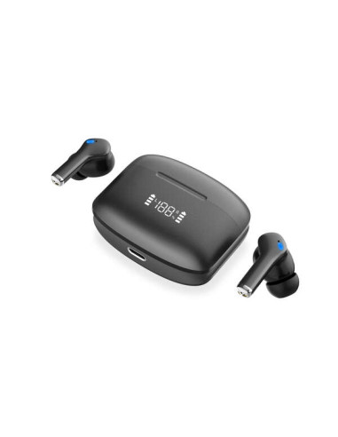 Ksix Noise Cancel 3 Auriculares Inalambricos - Estuche Pantalla - ANC - ENC - Color Negro
