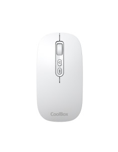 Coolbox W02 Raton Inalambrico - Bluetooth y RF 2.4GHz - Super Ligero - Boton Acceso Copilot - Recargable Por USB-C - DPI Ajustab