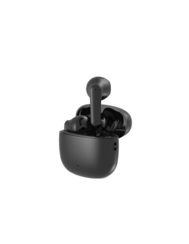 Ksix Contact Twins Nano Auriculares Inalambricos - Autonomia 4+15 Horas - TWS - IPX4 - Ligereza y Funcionalidad - Color Negro