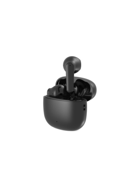 Ksix Contact Twins Nano Auriculares Inalambricos - Autonomia 4+15 Horas - TWS - IPX4 - Ligereza y Funcionalidad - Color Negro