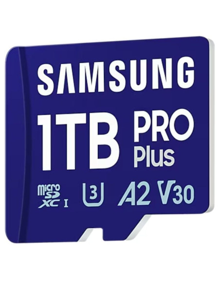 Tarjeta de Memoria Samsung PRO Plus 2024 1TB microSD XC/ Clase 10/ 180MBs