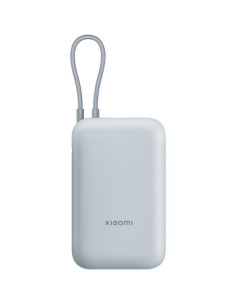 Powerbank 10000mAh Xiaomi Power Bank Integrated Cable/ 22.5W/ Azul/ Incluye Cable USB Tipo-C