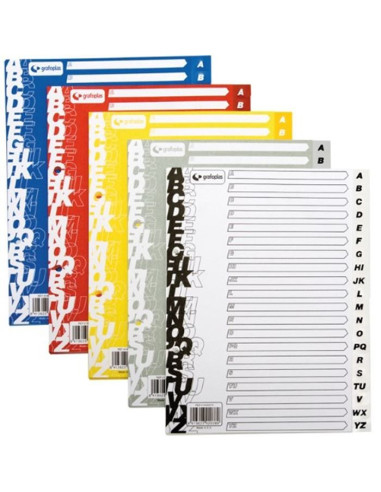 JUEGO ABECEDARIO XS 16T PP A4 ECOL.GRIS