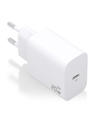 Aisens Cargador GaN 20W - USB-C PD3.0 - Color Blanco