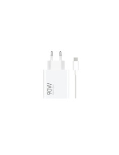 Xiaomi HyperCharge Cargador GaN Universal de Pared 90W - USB-A - Carga Rapida - Color Blanco