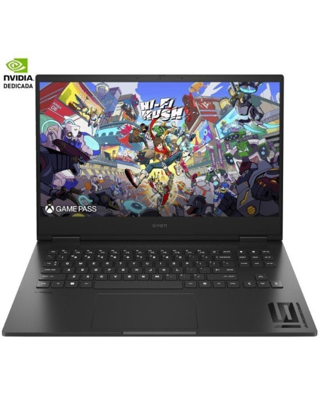 Portátil Gaming HP Omen 16-WF1032NS Intel Core i9-14900HX/ 32GB/ 1TB SSD/ GeForce RTX 4060/ 16.1"/ Sin Sistema Operativo