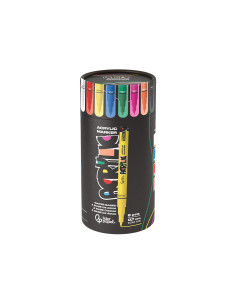 Rotulador liderpapel acrylic base agua todo tipo de superficie punta fina 0,7 mm caja de 8 unidades colores 2
