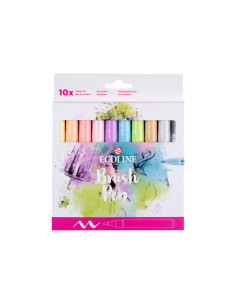 Pack de 10 ecoline brush pen pastel