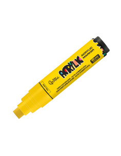 Rotulador liderpapel acrylic base agua todo tipo de superficie punta rectangular 10 mm amarillo 2