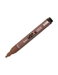 Rotulador liderpapel acrylic base agua todo tipo de superficie punta redonda 3 mm marron 2