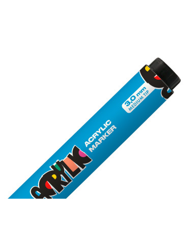 Rotulador liderpapel acrylic base agua todo tipo de superficie punta redonda 3 mm azul claro