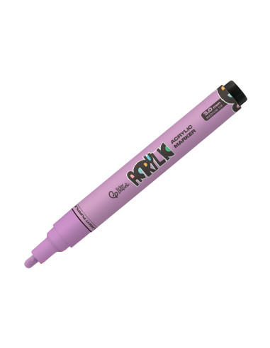 Rotulador liderpapel acrylic base agua todo tipo de superficie punta redonda 3 mm lila