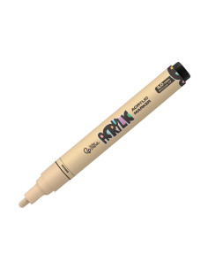 Rotulador liderpapel acrylic base agua todo tipo de superficie punta redonda 3 mm beige 2