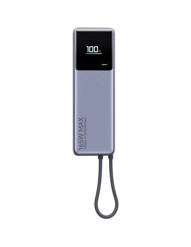 Powerbank 10000mAh Xiaomi Power Bank Integrated Cable/ 165W/ Gris