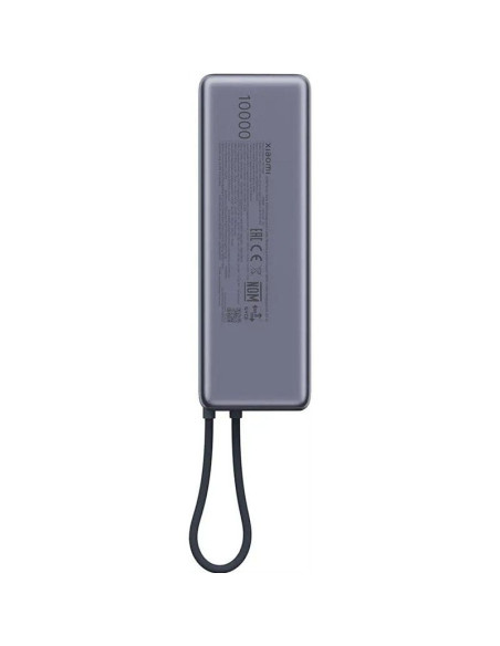Powerbank 10000mAh Xiaomi Power Bank Integrated Cable/ 165W/ Gris
