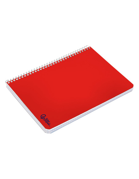 Cuaderno espiral liderpapel din a5 smart tapa blanda 80h 75gr cuadro 5mm con margen colores surtidos
