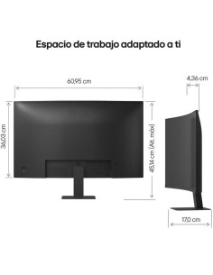 Monitor Curvo LG 27U421A-B 27"/ Full HD/ Negro 2
