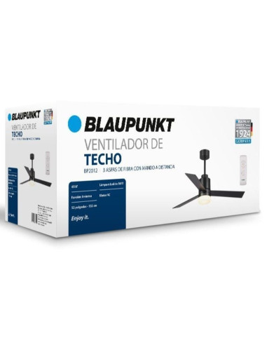 Ventilador de Techo Blaupunkt BP2012/ 65W/ 3 Aspas 132cm