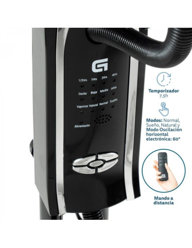 Ventilador Nebulizador Grunkel FAN-16NEBULIZADOR/ 75W/ 3 Aspas 40cm/ 3 Velocidades