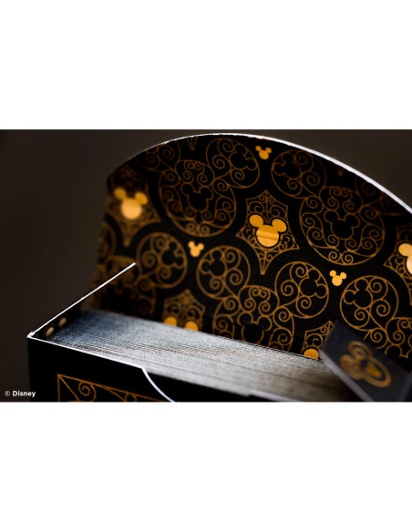 Baraja de cartas bicycle disney black and gold mickey